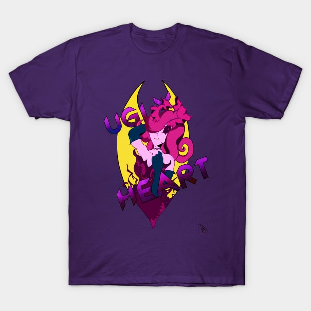 Midnight Mass - Demonique - Ugly Heart T-Shirt by Cheesetoken